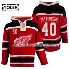 Detroit Red Wings Henrik Zetterberg 40 Rot Sawyer Hooded Sweatshirt - Kinder